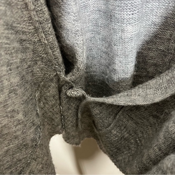 Anthropologie Knitted & Knotted Celia Oversized Wrap Cardigan Sweater Small Gray - Picture 8 of 9